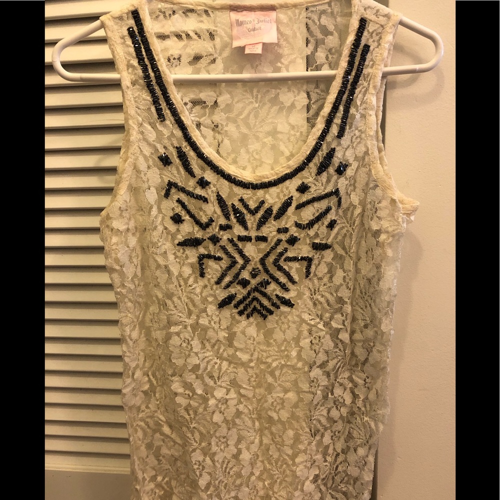 Romeo and Juliet Couture lace tank top